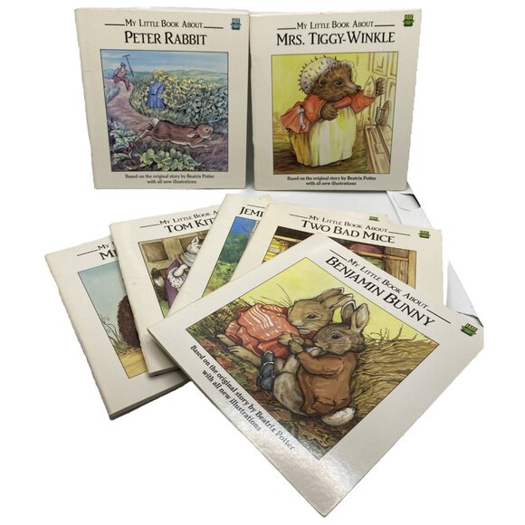 7 My Little Book About Beatrix Potter Picture Books Children’s Vintage 1990s - Picture 1 of 16